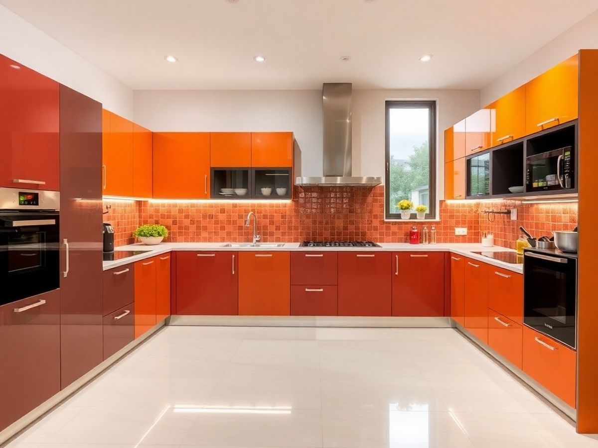 Bucătărie modernă cu design elegant și funcțional.